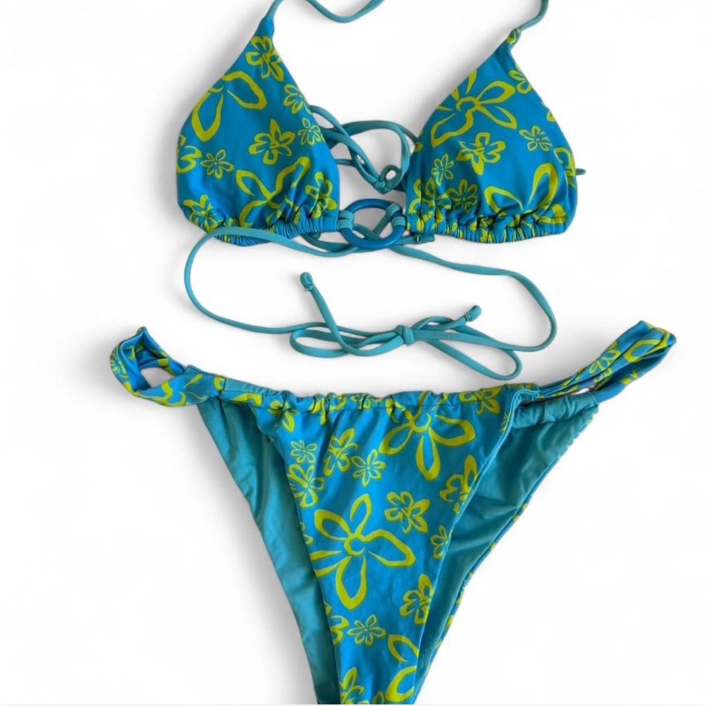 Garage Blue Floral Bikini Set